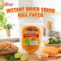 Nong Phu dried squid rice paper, pack of 3