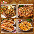 Fried red onion topping on steak, pizza, hot dogs, and cheese fries