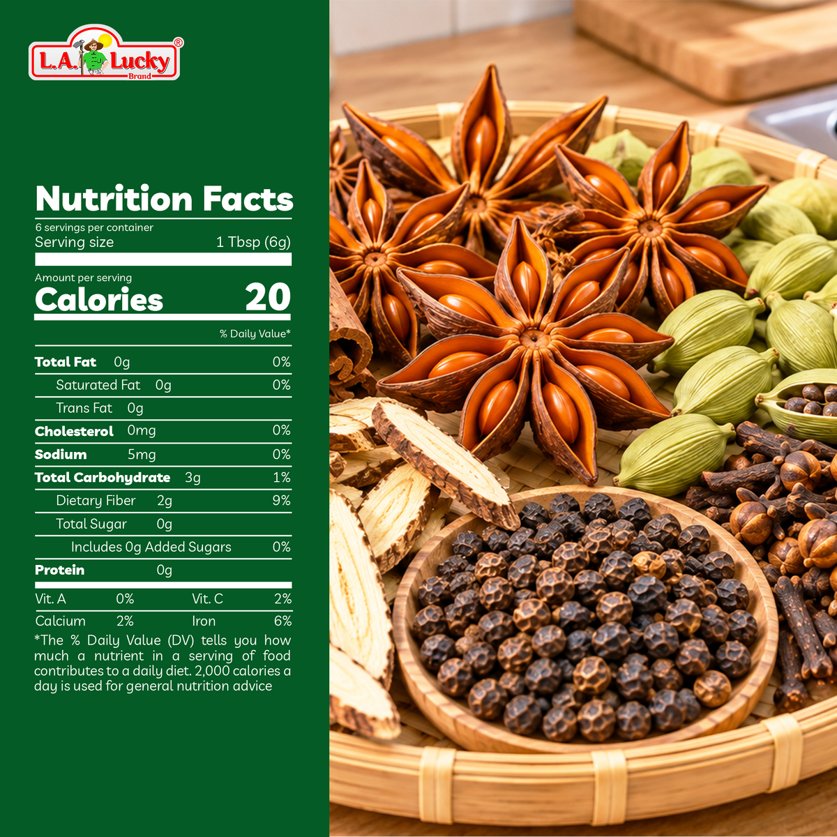 Nong Phu Pho Bac spices nutrition information