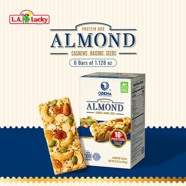 ODEHA Almond Protein Bar (High Protein Snack with Nuts & Seeds) – 6 Ba ...