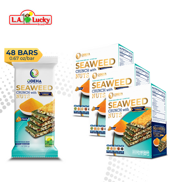 ODEHA Seaweed Crunch with Nuts - Cheese Taste – Pack of 3