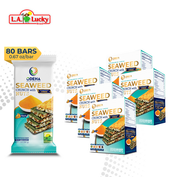 ODEHA Seaweed Crunch with Nuts - Cheese Taste – Pack of 5