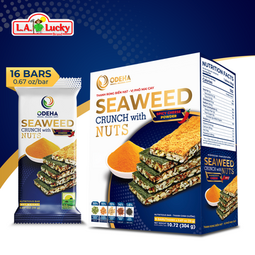 ODEHA Seaweed Crunch with Nuts - Spicy Cheese Taste