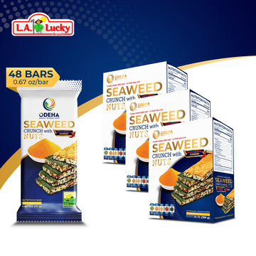 ODEHA Seaweed Crunch with Nuts – Spicy Cheese Taste – Pack of 3