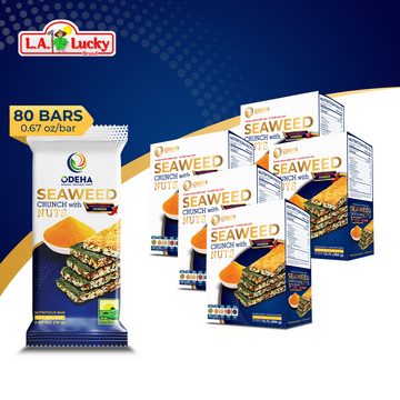 ODEHA Seaweed Crunch with Nuts – Spicy Cheese Taste – Pack of 5