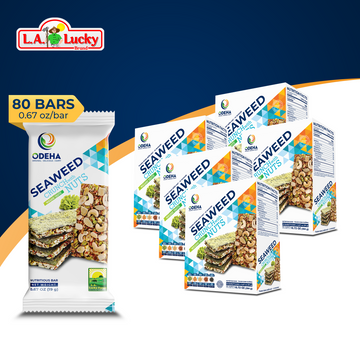 ODEHA Seaweed Crunch with Nuts - Wasabi Taste – Pack of 5