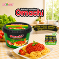 OMACHI instant potato noodles with spaghetti sauce, Pack of 6 bowls