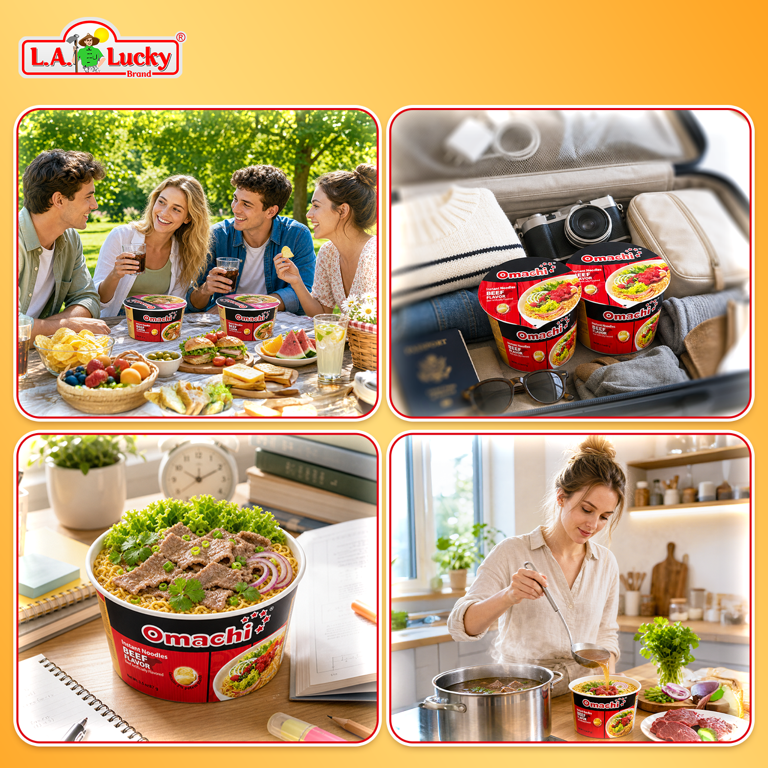 Omachi Stewed Beef Flavor Potato Noodle Bowl meal occasions