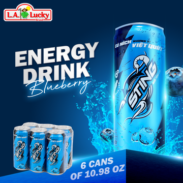 STING Blueberry Energy Drink – 10.82 oz Cans
