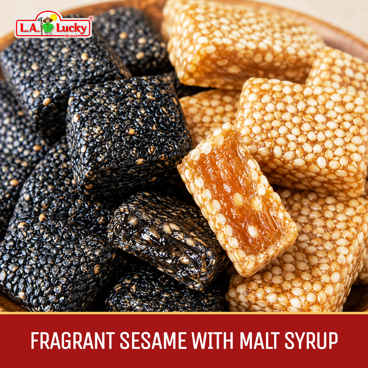 Viet Xua black and white sesame candy with malt syrup