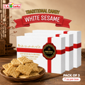 Viet Xua Traditional White Sesame Candy Pack of 3 boxes