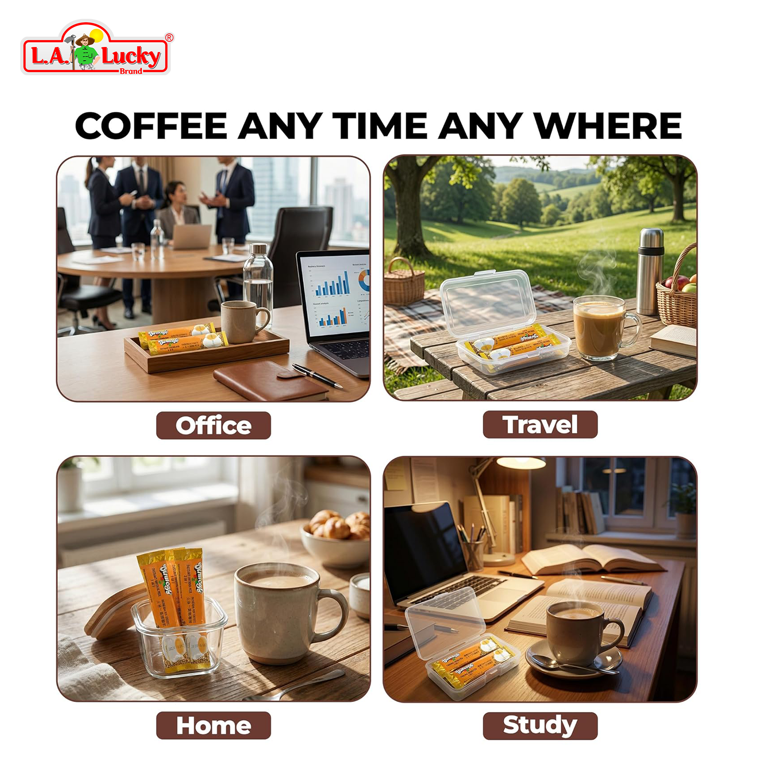 Vinacafe 3 in 1 instant coffee mix coffee anytime anywhere