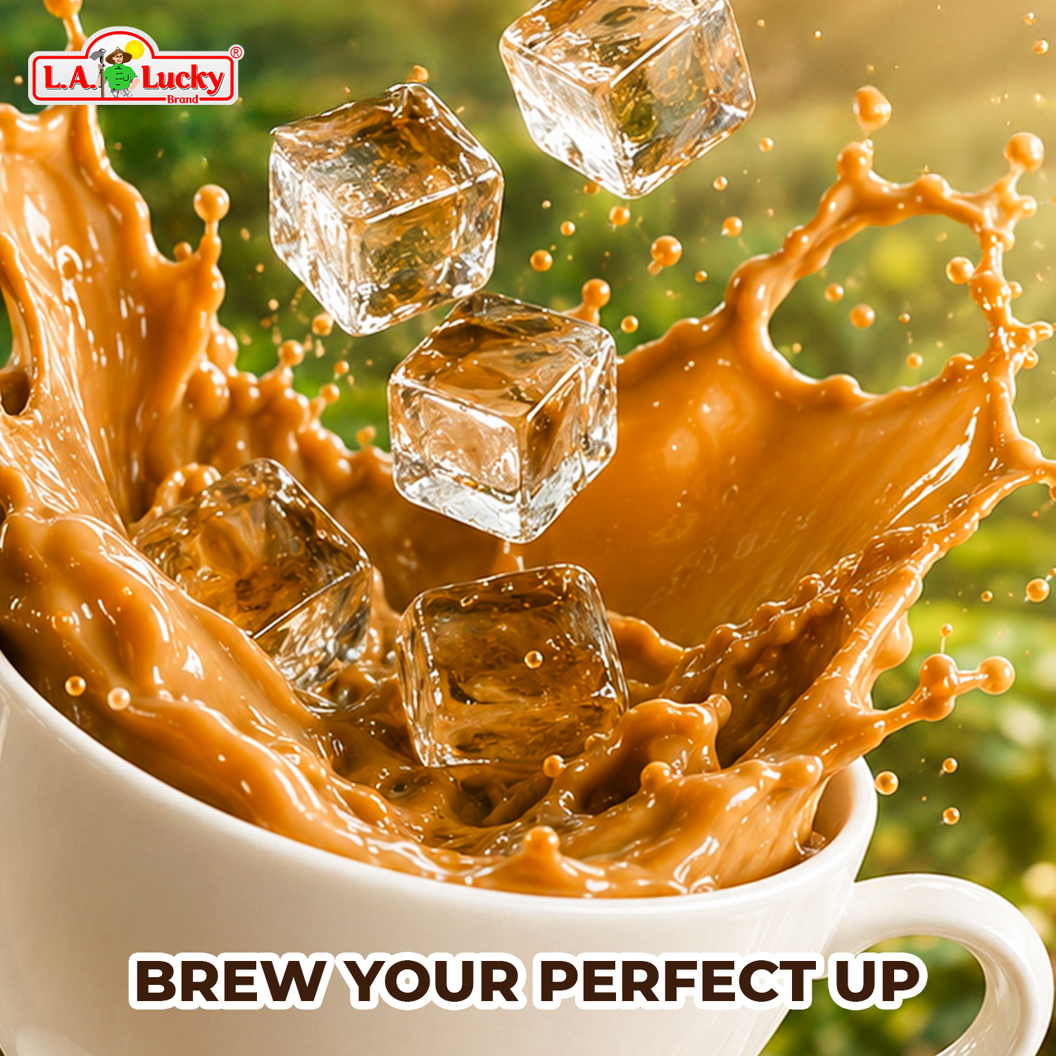 Vinacafe 3 in 1 instant coffee mix iced coffee serving idea