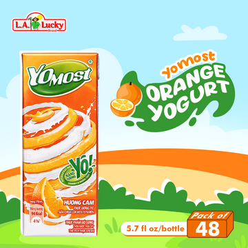 YOMOST Yogurt Drink – Orange Flavor (Light & Refreshing Citrus Yogurt Drink)