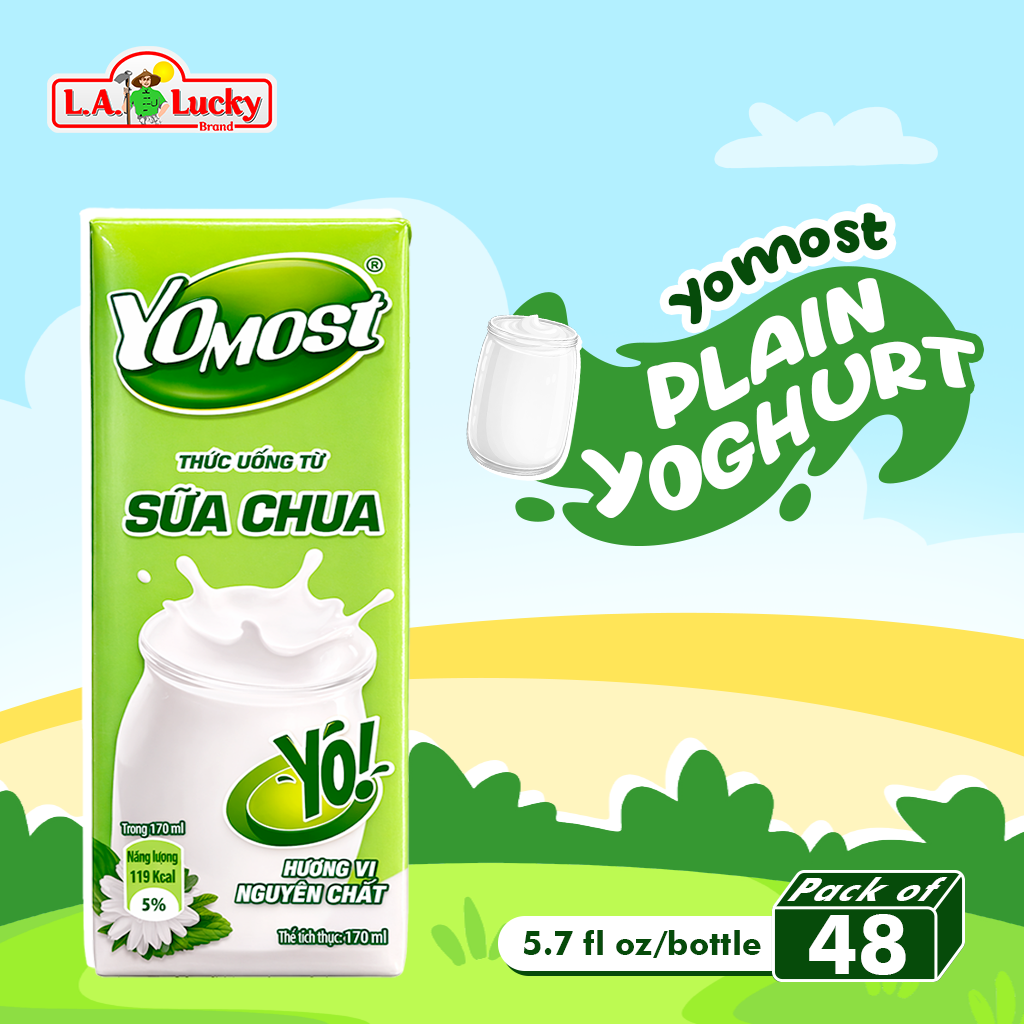 YOMOST Yogurt Drink - Plain Flavor (Light & Refreshing Everyday Yogurt ...